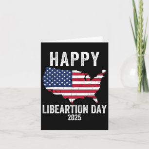 Liberationsdagen i lycklig 2025 Ordförande Trump F Kort