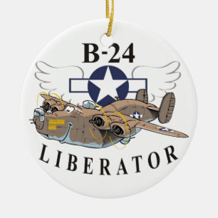 Liberator B-24 Julgransprydnad Keramik