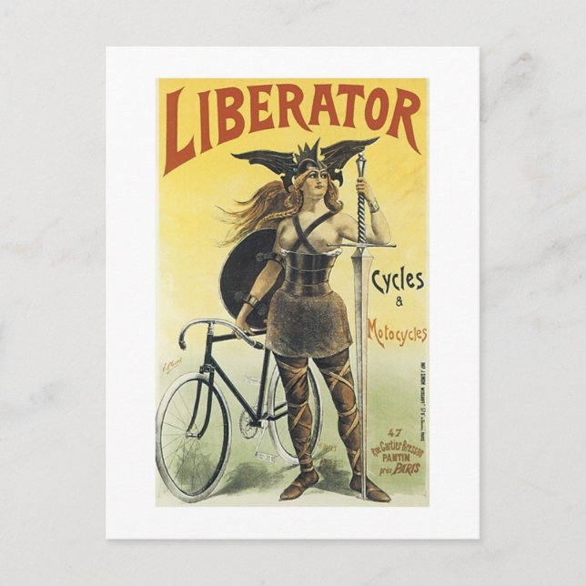 Liberator Cycles & Motorcycles Vykort (Framsida)