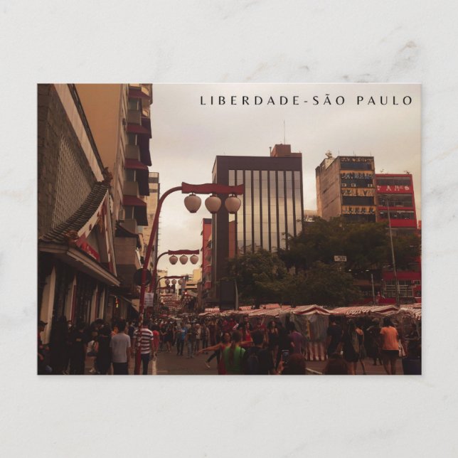 Liberdade - São Paulo Vykort (Framsida)