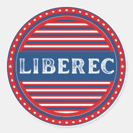 Liberec City Pride Emblem – Czech Identity Runt Klistermärke