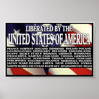 "Libererad av Amerika" Poster