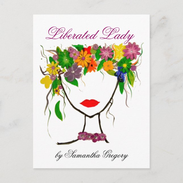 Libererad utskrift av Dam Vykort (Framsida)