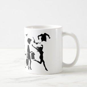 Libererade kvinnors utveckling (Naturistisk kvinna Kaffemugg