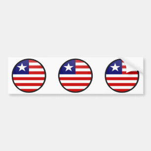 Liberia cirklar den kvalitets- flagga bildekal
