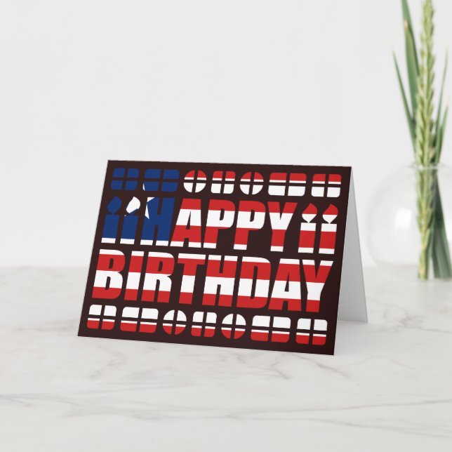 Liberia flag födelsedagskort kort (Framsida)