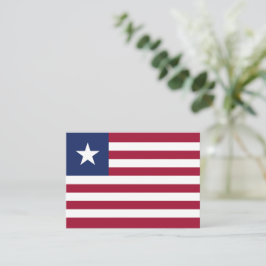 Liberia flagga anteckningskort