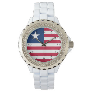 Liberia Flagga Armbandsur