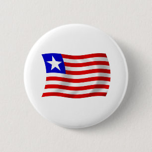 Liberia Flagga Button Knapp