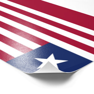 Liberia flagga fototryck
