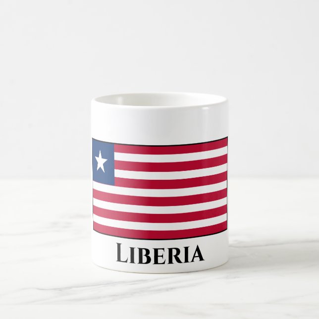 Liberia Flagga Kaffemugg (Center)