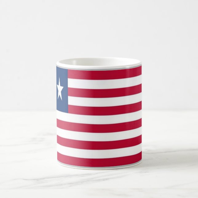 Liberia - Flagga - Kaffemugg (Center)