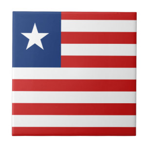 Liberia Flagga Keramisk Platta Kakelplatta