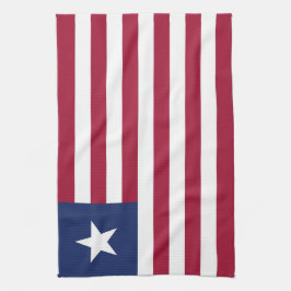Liberia flagga kökshandduk