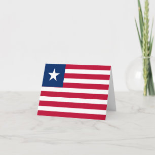 Liberia Flagga Kort
