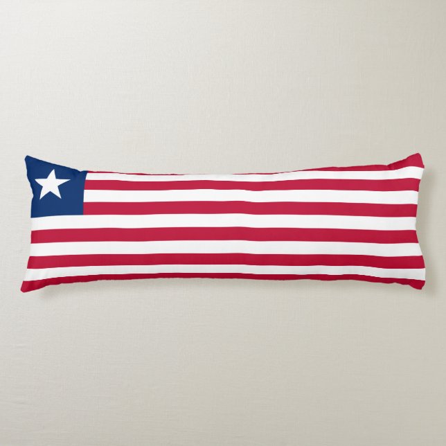 Liberia Flagga Kroppskudde (Framsidan)