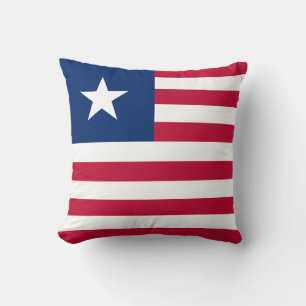 Liberia Flagga Kudde