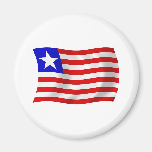 Liberia Flagga Magnet (Framsidan)