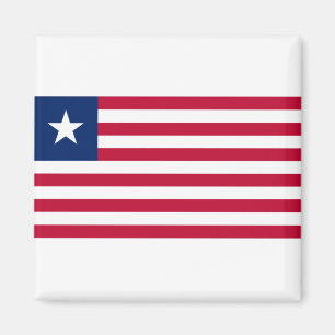 Liberia Flagga Magnet