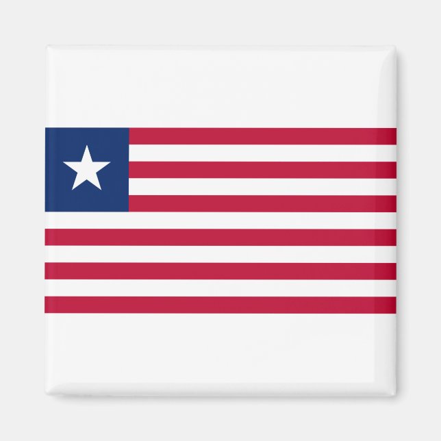 Liberia Flagga Magnet (Framsidan)
