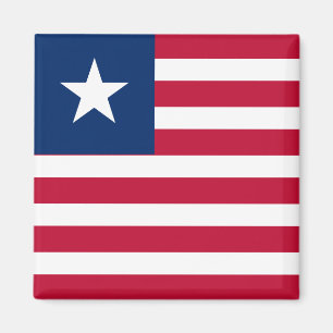 Liberia Flagga Magnet