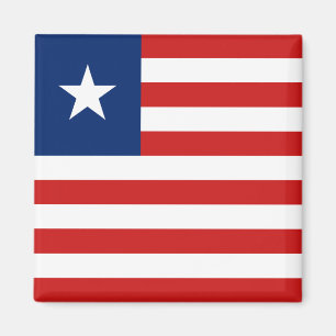 Liberia Flagga Magnet
