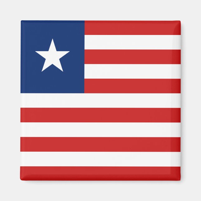 Liberia Flagga Magnet (Framsidan)