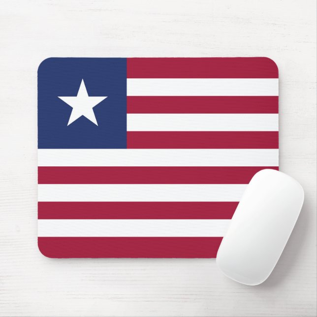Liberia flagga musmatta (Med mus)