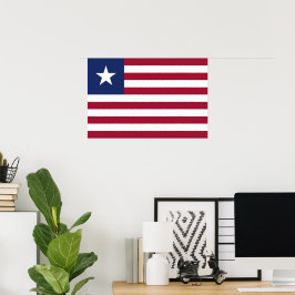 Liberia flagga poster