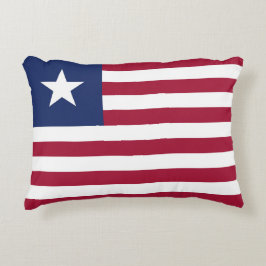 Liberia flagga prydnadskudde
