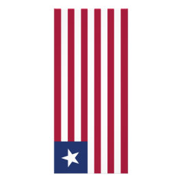 Liberia flagga reklamkort
