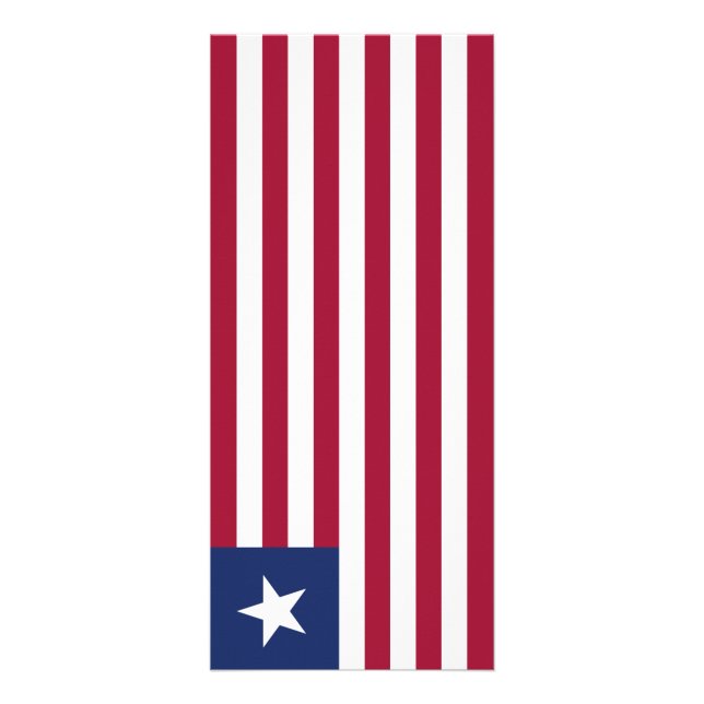 Liberia flagga reklamkort (Framsidan)