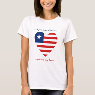 Liberia Flagga Söt T-Shirt