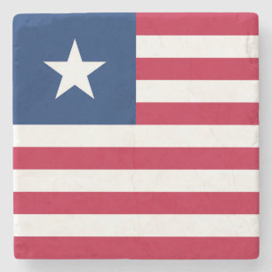 Liberia Flagga Stenunderlägg