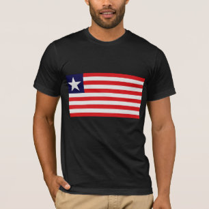 Liberia flagga t-shirt