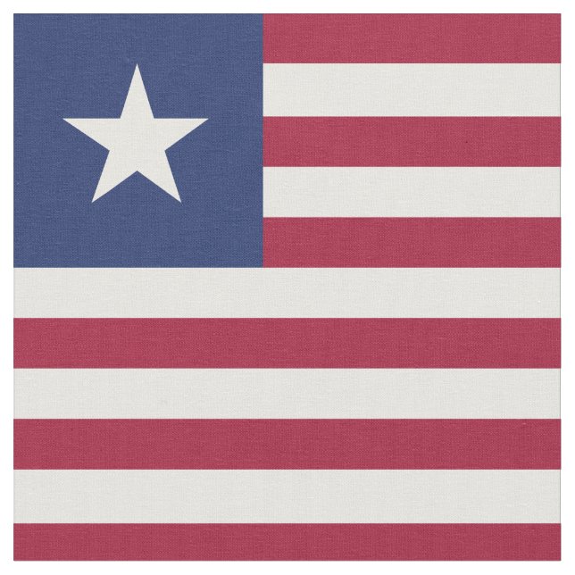 Liberia flagga tyg (Närbild)