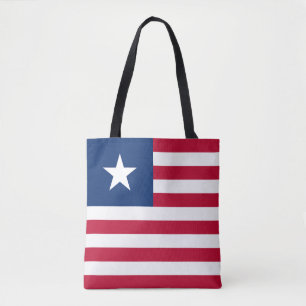 Liberia Flagga Tygkasse