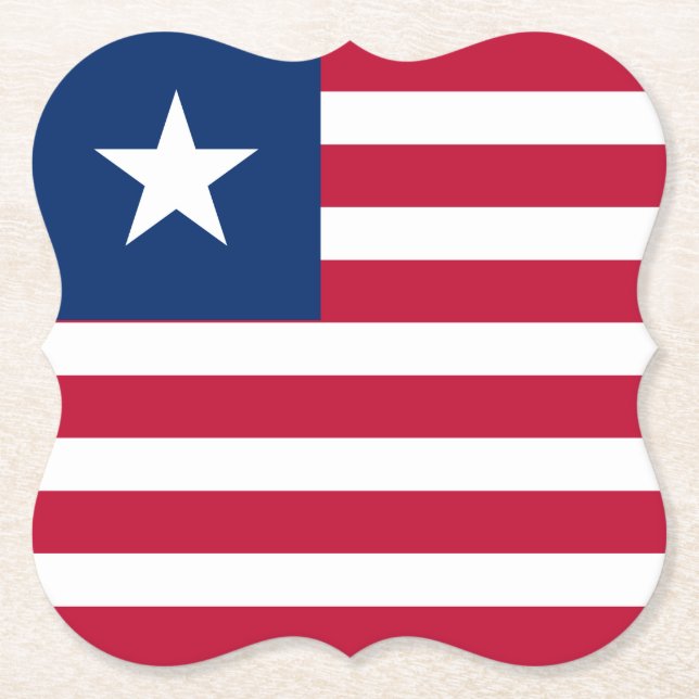 Liberia Flagga Underlägg Papper (Framsida)