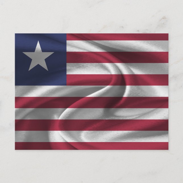 Liberia Flagga Vykort (Framsida)