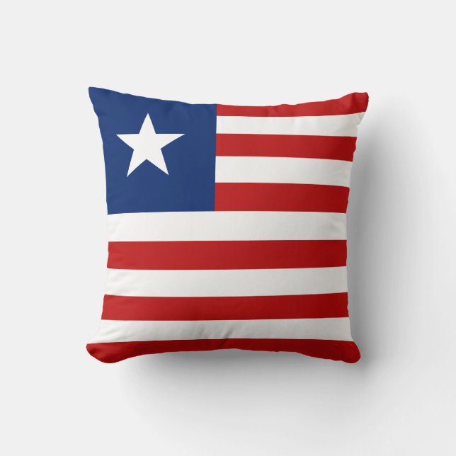 Liberia Flagga x Flaggkudde Kudde (Framsida)