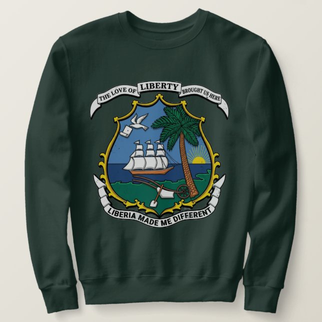Liberia Gjorde mig annorlunda sweatshirt  (Design framsida)