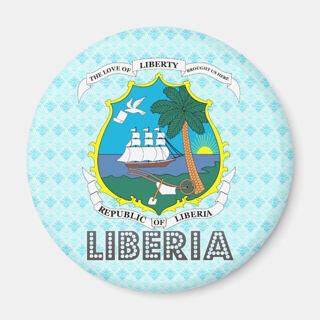 Liberia Jackar om Arm Magnet (Framsidan)