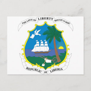 Liberia Jackar om Arm Vykort