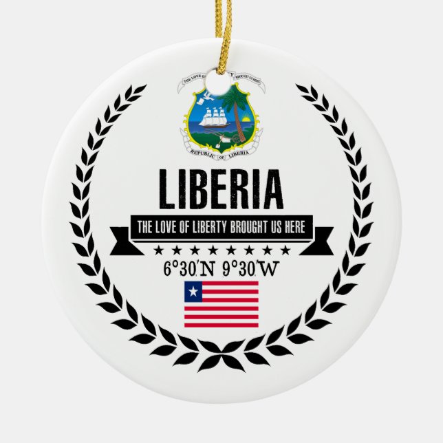 Liberia Julgransprydnad Keramik (Framsidan)