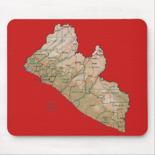 Liberia Karta Mousepad Musmatta
