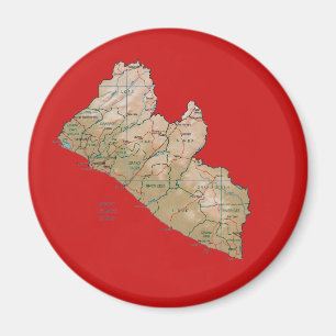 Liberia Kartmagnet Magnet