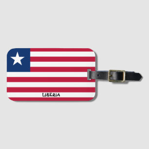Liberia National Flagga Patriotic Bagagebricka