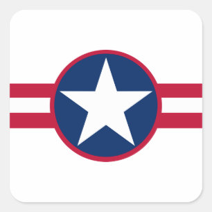 Liberia roundel land flagga, militär armé fyrkantigt klistermärke