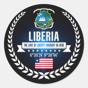 Liberia Runt Klistermärke