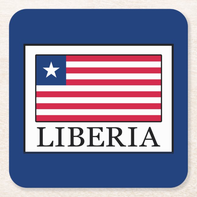 Liberia Underlägg Papper Kvadrat (Framsidan)